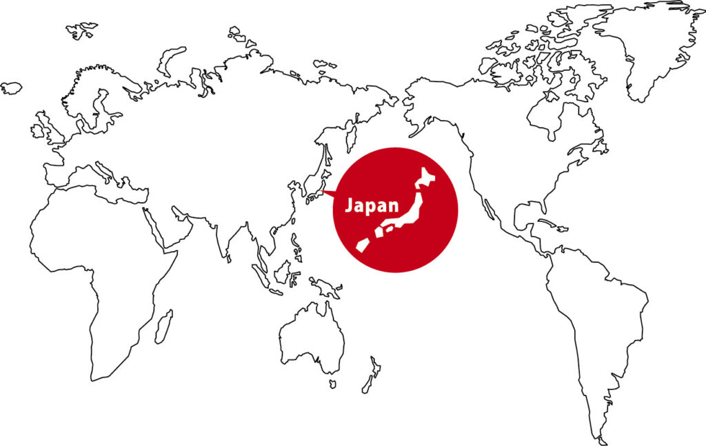 日本と世界地図